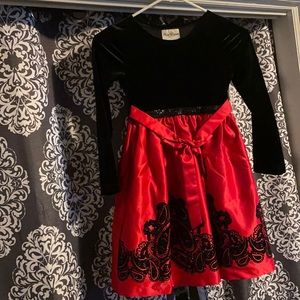 Girls black and red dress size 6x